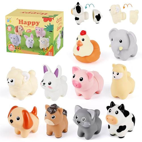 Euakee Jouets Montessori pour Enfants, Tri des Couleurs et Empilage, Jouets d'apprentissage Assortis, Jouets De Motricité Baby Cadeaux Éducatifs Sensoriels pour Enfants Filles Garçons 1+ Ans
