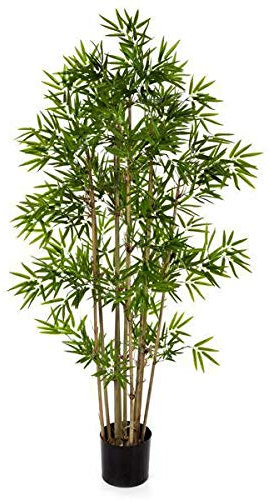 artplants.de Bambú Artificial con 480 pequeñas Hojas, 80cm - Árbol Artificial - Planta Decorativa