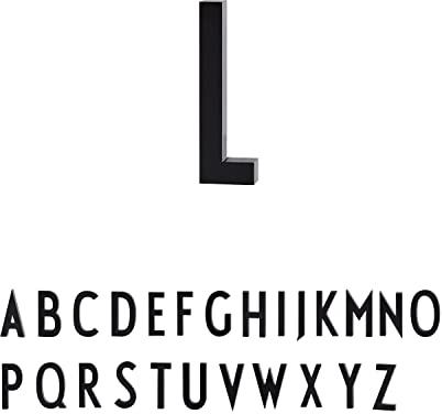 Design Letters Decorativo di Lettere | Lettere della casa & Numero acciaio inossidabile 5 & 10 cm | Numero di porta Numero civico| Nero Cartello Porta |Viti di montaggio e nastro venduti separatamente