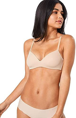 Skiny Damen Micro Essentials 085321 Bügelloser BH, Beige, 80B EU