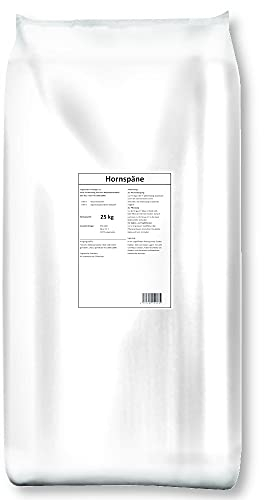 Hack Hornspäne 25 kg N14 1-6mm organischer Stickstoffdünger für Blumen, Pflanzen, Obst und Gemüse