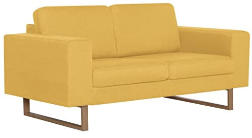 Makastle 2-Sitzer Sofa, Stoffsofa mit Rückenkissen und Sitzkissen, Couch 2 sitzer Loungesofa Bettsofa Sofa mit Schlaffunktion Sessel Sitzmöbel für Küche oder Esszimmer, 156 x 82 x 75 cm
