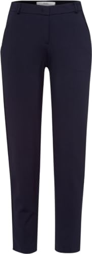 BRAX Damstil Maron S Finest Jersey: Bekväma chinos avslappnade affärsbyxor, marinblå, 32W / 34L