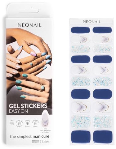 NÉONAIL Nagelfolie UV Härtend - Gel Stickers Easy On - UV Gel Strips - Fingernägel zum Aufkleben - Nagelsticker - Nagellackstreifen - Nagelaufkleber - Aufkleber Nägel - M10