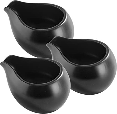 IMIKEYA 3pcs Ceramic Milk Pitcher Sauce Boat for Kitchen Coffee Tea Pouring Dispenser Ceramic Gravy Bowl