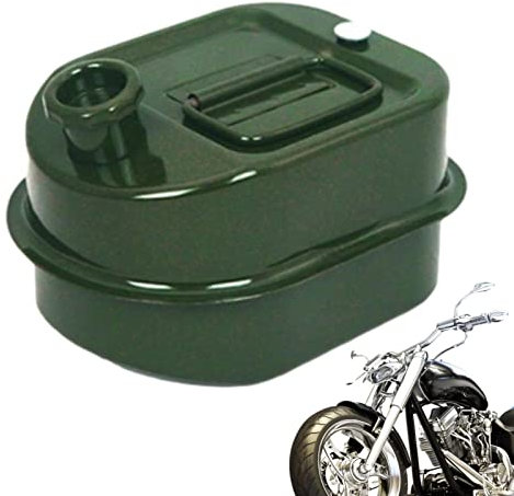 Generisch Tanica Benzina Portatile in Metallo, Tanica da 3 L, Serbatoio del Carburante Quadrato in Acciaio Inox, Serbatoio a Prova di Perdite