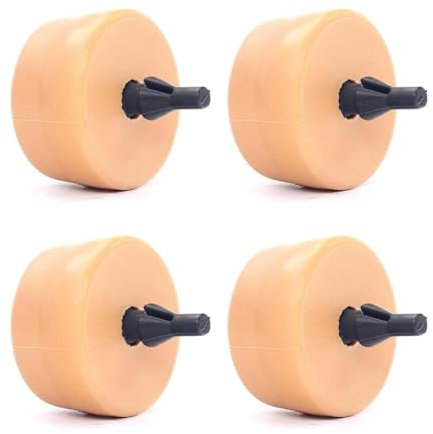 Wjelet Set of 4 Suspension Leaf Spring Stop Buffer for Caddy 2K Rubber Buffer Rear Leaf Spring Leaf Rubber Rear Axle Spring for Caddy 3 2004-2015, 2K0511155A (4)