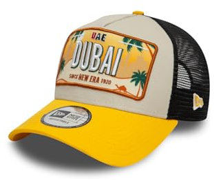 New Era Trucker Cap - License Plate UAE Dubai - One Size Beige