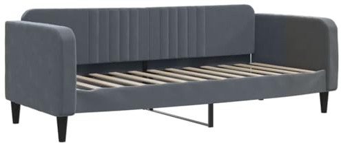 vidaXL Dagbädd mörkgrå 80x200 cm sammet
