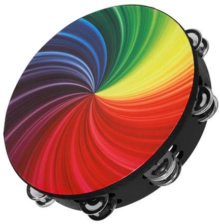 Toyvian Handtrommel Tamburin Für Junge Mädchen Handgefertigte Percussion Mit Doppelten Reihen Für Schulaufführungen Tanz Und Musikunterricht