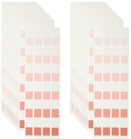 PATIKIL 480 Stück Rosa Kleberegisterkarten Tab Marker, 12 x 27mm Halbtransparente Haftstreifen zum Markieren von Büchern und Texten - Leicht entfernbar, rückstandslos, papierschonend