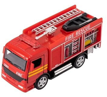 Easy Toys Modèle de voiture compatible avec camions pompiers – voiture jouet à l'échelle avec portes ouvertes – modélisme automobile – camion pompier