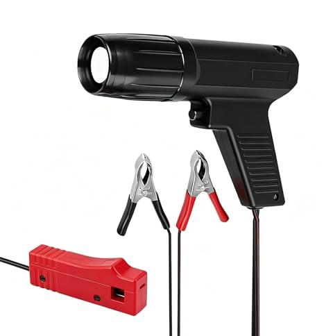 Uadme Lampe Stroboscopique Allumage 12V, Pistolet d'Allumage de Synchronisation Inductive 2/4 Temps Engine, pour Voiture, Moto, Marine
