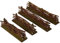 Alfred Kolbe Krippen AM 25 Weihnachtskrippen-Zubehör-Set Zäune 2 x 14 cm, 2 x 20 cm Natur für 10-12 cm Figuren