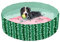 AQPET AqpetFriends Piscina in plastica per Cane Animali Domestici Pieghevole da Giardino Fantasia Fruit, 80x20 cm