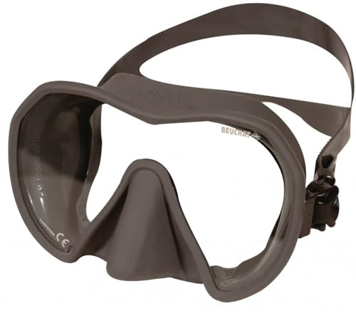 Maxlux S Beuchat snorkelmask och snorkelmask blå grå titan