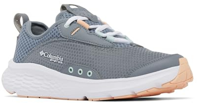 Columbia Womens PFG Castback Non Slip Boat Shoe, Grey Ash/Peach Fizz, 8.5
