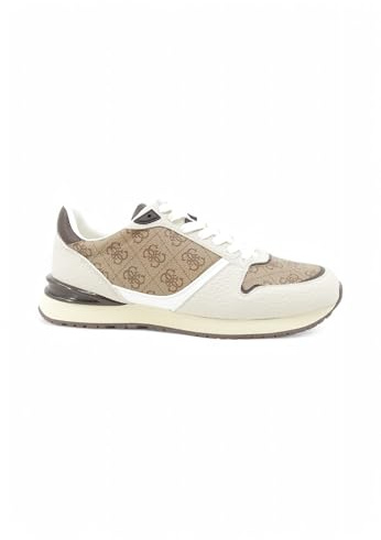 GUESS Homme Island Sneaker, White Beige, 45 EU