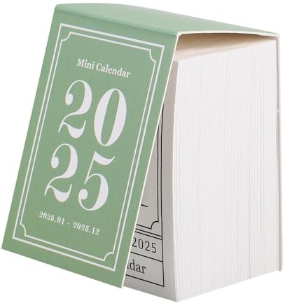 VILLCASE Mini-tischkalender Aus Papier Abreißbarer Kalender Für Büro Und Zuhause Kleiner Kalender Mit Standdesign Als Geschenk Und Tischdeko