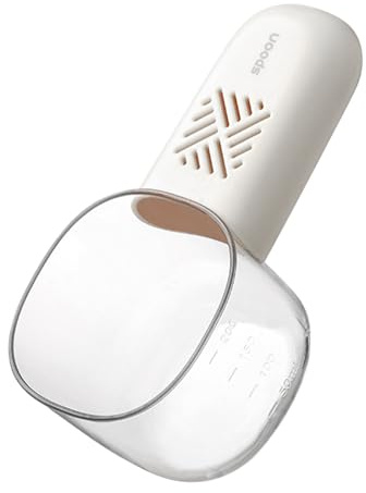 Louche pour nourriture pour chien - Cuillère pour produits secs de cuisine - Imperméable multifonction avec échelle intégrée pour boulangeries, restaurants, camping, pâtisseries, cuisine
