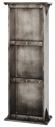 HAKU Wandregal anthrazit, MDF - Maße: B 35 x H 95 x T 18 cm, Style: Industrial