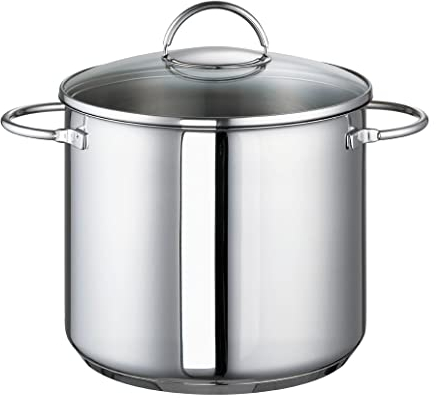 Rohe Suppentopf Ravenna aus Edelstahl hergestellt, mit einem Volumen von: 9,00 l, in der Größe: 24cm, 212101-24