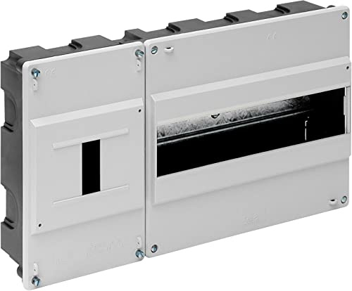 Solera 680B - Caja para ICP y distribución. ICP de 1 a 4 elementos y hasta 40A. 348x188x55.Blanco. Empotrar.