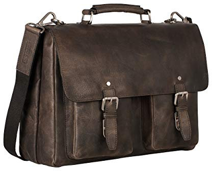 Leonhard Heyden Glasgow Aktenmappe mit Laptopfach 15,6 Zoll 7 anthrazit
