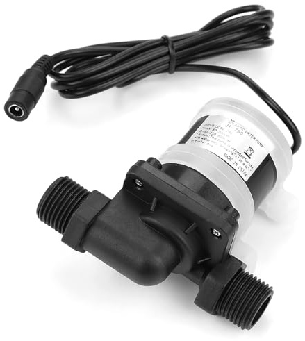 24V Mini DC Brushless Boost Water Pump Submersible Water Pumps for Solar Water Heater, Small Fish Pond Low Noise -40℃ ~100℃