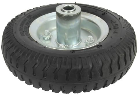 2,50-4 ruote per carriola, ruota di scorta, con cuscinetti a sfera Ø16, mozzo asimmetrico