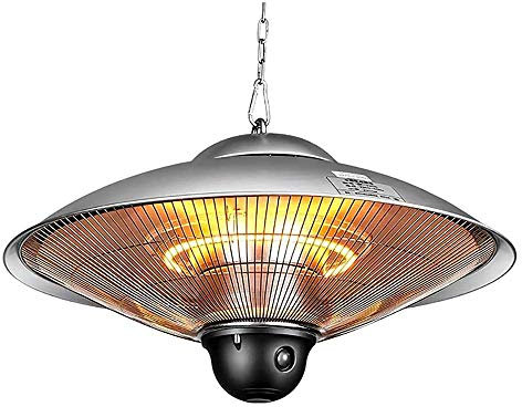 ZHYX Chauffage Suspendu électrique Chauffage De Terrasse Au Plafond Chauffage Intérieur/Extérieur étanche IP44 avec Télécommande pour Parasol De Jardin Extérieur