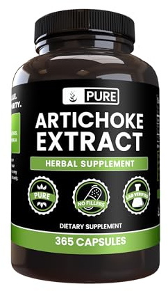Pure Original Ingredients Artichoke Extract (365 Capsules) No Magnesium Or Rice Fillers, Always Pure, Lab Verified