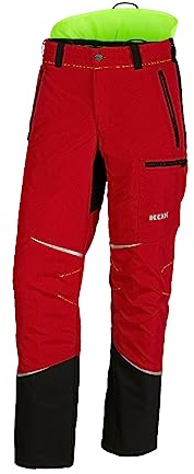 KOX Schnittschutzhose Mistral 3.0 Rot/Gelb Größe 50