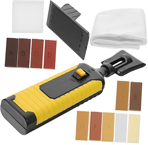 SEWOART Laminate Floor Chip Repair Kit and Rapid Heating Technology with Wax Blocks Offering Excellent Craftsmanship and Adorable Shapes for Laminate Flooring and Furniture Restoration