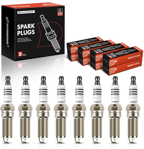 A-Premium Iridium & Platinum Spark Plugs Compatible with Ford F-150 F150 2011-2017 5.0L, Mustang 2011-2019 5.0L 5.2L, Pack of 8