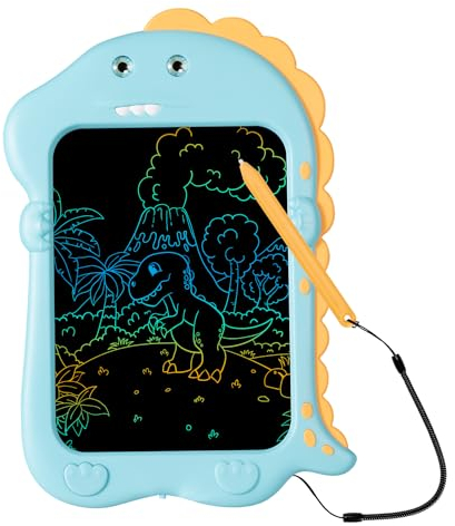 Pizarra Magnetica Infantil 8,5 Pulgadas Dinosaurio Pizarra Magica Infantil Vistoso Tableta de Escritura LCD Pizarra Magica Borrable y Reutilizable para Niñas y Niños 2 3 4 5 6 7 8 Años