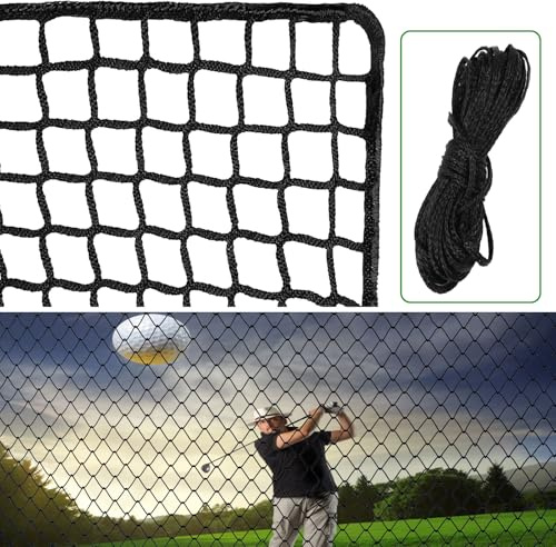 Hanlintk Golfnetz, Golf-Übungsnetz (nur Netz), 3 x 6 m,Robustes Nylon-Schlagnetz für Golf, Baseball, Hockey