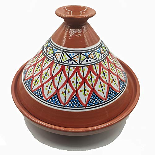 Generico Tajine en terre cuite Assiette ethnique marocaine tunisienne XL 32 cm 2910201103