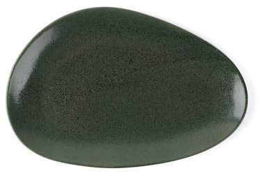 Holst Porzellan RT 434 - Fuente ovalada de porcelana (27 cm, 27 x 18 x 2 cm), color verde