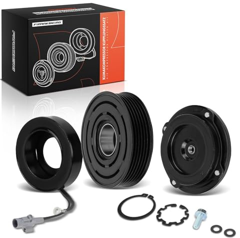 Frankberg 1x Klimakupplung Kompatibel mit 3er F30 F80 320 328 5er F10 520 528 530 535 M 550 6 Gran Coupe F06 640 X5 E70 M50 M X6 E71 E72 M50 Replace# 64529216466 | Kompatibel mit 5er F10, 4 Cabriolet F33 F83, 6er Coupe F13, X6 E71 E72, X5 F15 F85, 7er F01 F02 F03 F04, X6 F16 F86