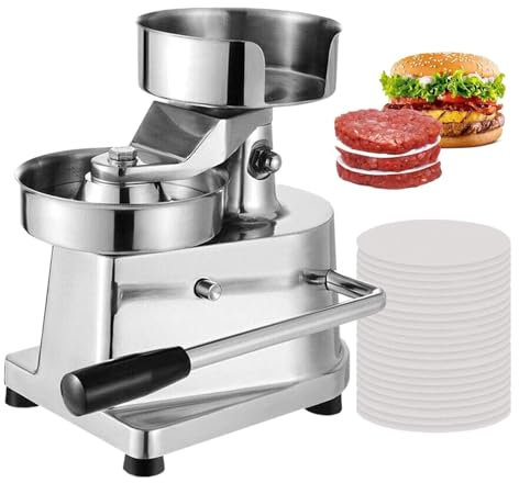 MIAOMI Burger Press Patty Maker Machine, Kitchen Meat Forming Processor, 100mm/4inch, 130mm/5inch, 150mm/6inch(5 Inch)
