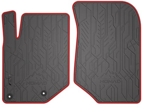 SMK Gummimatten vorne passend für Opel Mokka B ab 2020 Robuste und Flexible Fussmatten Auto, kompatibel mit Befestigungssystem, Eingebaute Stopper, Praktische Ränder, rutschfeste Registerkarten