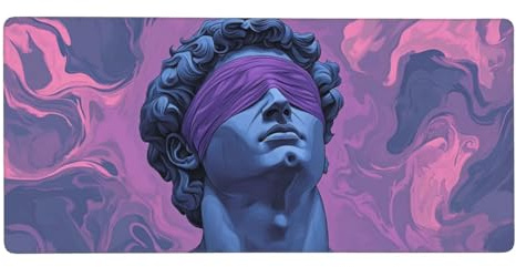Tapis de Souris Gaming Violet Tapis de Souris XXL 700x400x3mm Art Tapis de Bureau sous Main avec Base en Caoutchouc, Mouse Pad à Bords Cousus antidérapante pour Gamer Personnel de Bureau-z1011