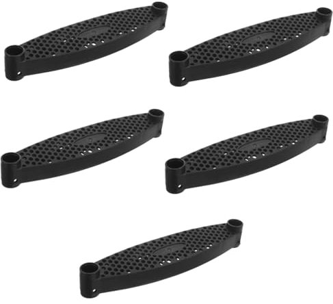Yardwe 5 Piezas peldaños de Escalera de trampolín Polos trampolín para Tienda de trampolín empuñaduras de Escalera Paso Piezas de trampolín Accesorios de Cama elástica páginas Black