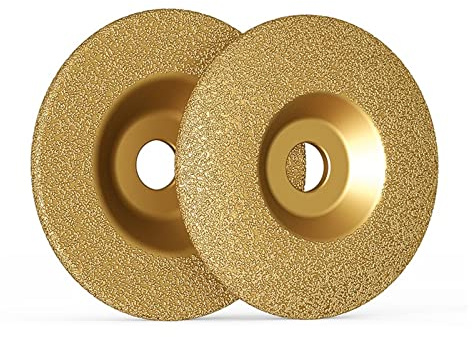 Disque Diamant, Meule diamantée Disque de meulage Brasage Feuille de meulage en fonte Acier allié Polissage Feuille de meulage de coulée Feuille de meulage à l'arc 100(【Plane】150 * 22.23)