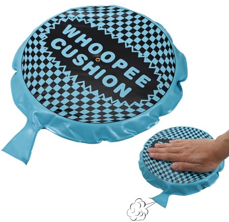 EDOBLUE Whoopee Cushion,8 Whoopie Cushion Fart,Self Inflating Woopie Cushion for Adult Teens,Make Great Big Mega Woopy Fart Sounds, Funny Fart Game, Novelty Prank Gag White Elephant Gifts