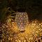 Le Noir Orientale Lanterne Solaire Exterieur, Görvitor Métal IP65 étanche Lampe Solaire Exterieur Jardin, Marocaine lumiere solaire exterieur Suspendue Jardin Terrasse Chemin Deco Decorative Cadeau