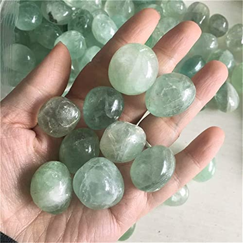 FRYSKY Natürlicher magischer grüner Fluorit Kristall Quarz Kies Exemplar Stein Reiki für Aquarium Trommelstein Felsen Exemplar großer Amethyst Cluster Stein