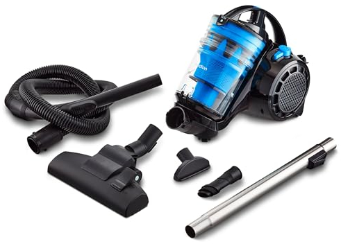 MEDION Aspiratore ciclonico senza sacchetto P2000 (potenza 700 watt, capacità contenitore polvere 2 litri, filtro HEPA 13 lavabile, raggio di lavoro 8,5 m, MD 11905) blu