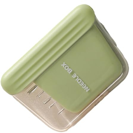 HOOLRZI Scatola porta aghi da cucito Scatola di immagazzinaggio dell'ago portatile Organizzatori dell'ago per cucire a mano e ricamo